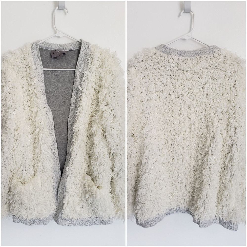 EUC Vanessa Virginia (Anthro) XS/S Long Sleeved Open Front Heavy Sweater